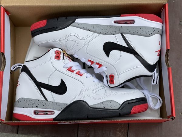 Nike Air Flight 13 Mid White Black Cement in box