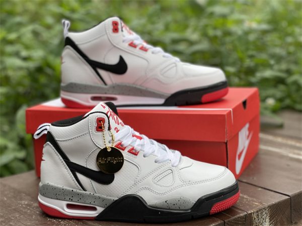 Nike Air Flight 13 Mid White Black Cement red