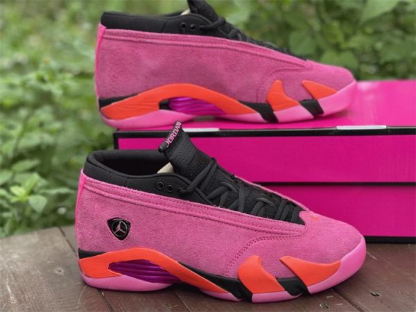 Shocking Pink Jordan 14 Retro Low for sale