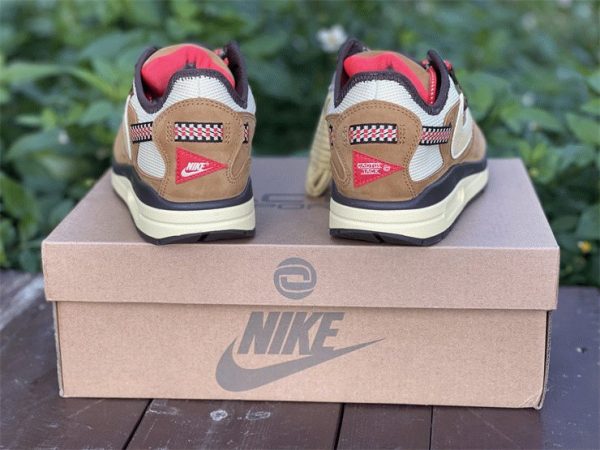 Travis Scott x Air Max 1 Cactus Jack Wheat back heel