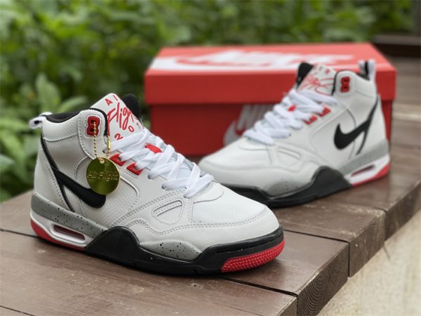 shop Nike Air Flight 13 Mid White Black Cement