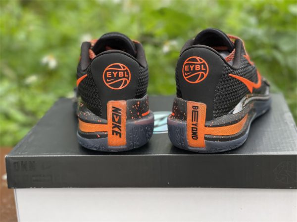 Air Zoom G.T. Cut EYBL Black Orange 2021 back heel