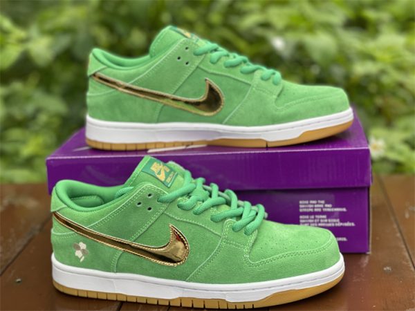 SB Dunk Low Pro St Patricks Day Lucky Green