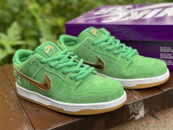 SB Dunk Low St Patricks Day BQ6817-303 green