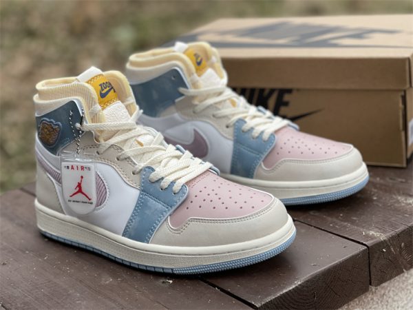 Air Jordan 1 Zoom CMFT Corduroy Fog And Pink Oxford shoes