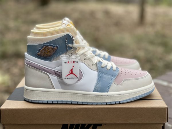 Air Jordan 1 Zoom CMFT Pink Oxford sneaker