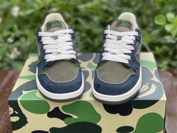 Bathing Ape Bape StaSolebox Camo Green Nave Blue front