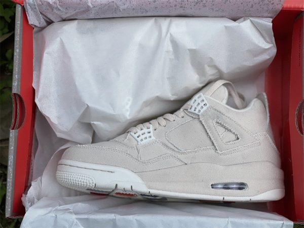 Jordan 4 Retro Blank Canvas in box