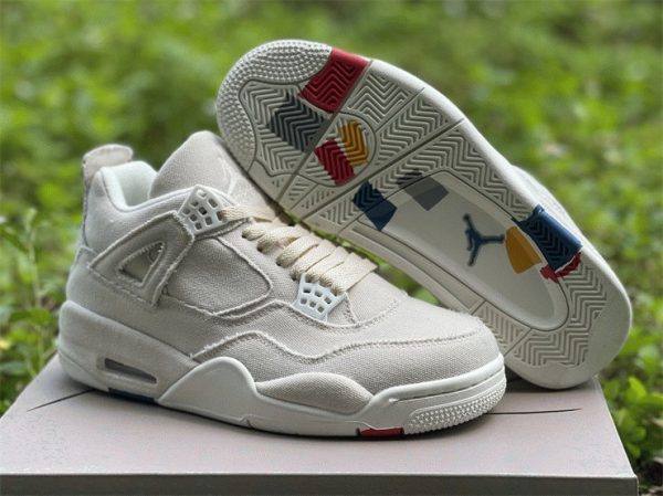 Jordan 4 Retro Blank Canvas underfoot