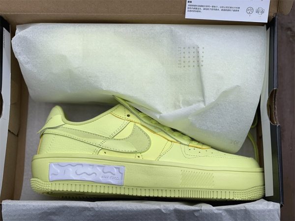 Nike Air Force 1 Fontanka Yellow Strike Lemon Twist open box