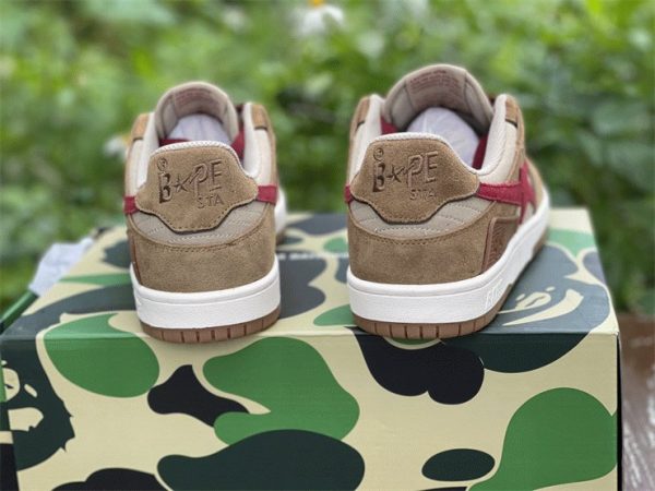 Solebox x Bape Bathing Ape Wheat Infrared heel