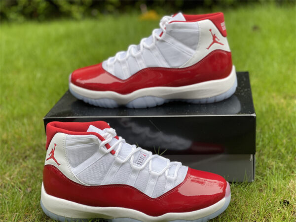 2022 Air Jordan 11 high top Cherry Varsity Red for mens size