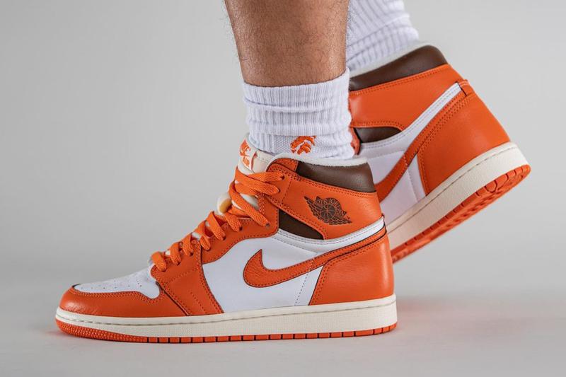 Air Jordan 1 High OG Starfish on feet sale