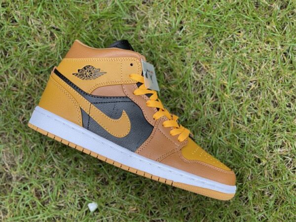 Air Jordan 1 Mid University Golden Yellow side