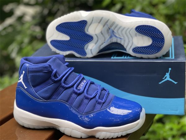 Air Jordan 11 High Bright Royal Blue shoes