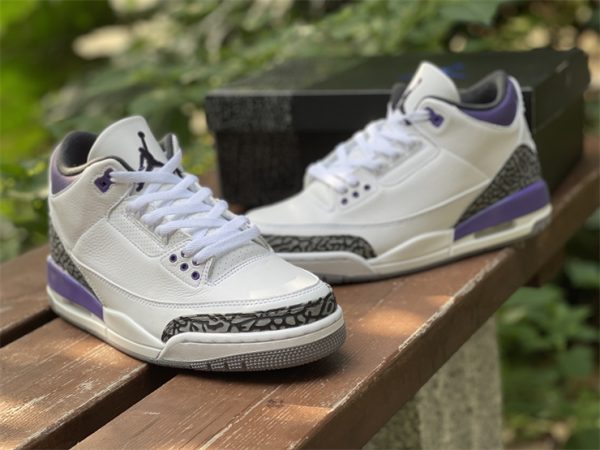 Air Jordan 3 Dark Iris CT8532-105 cement grey