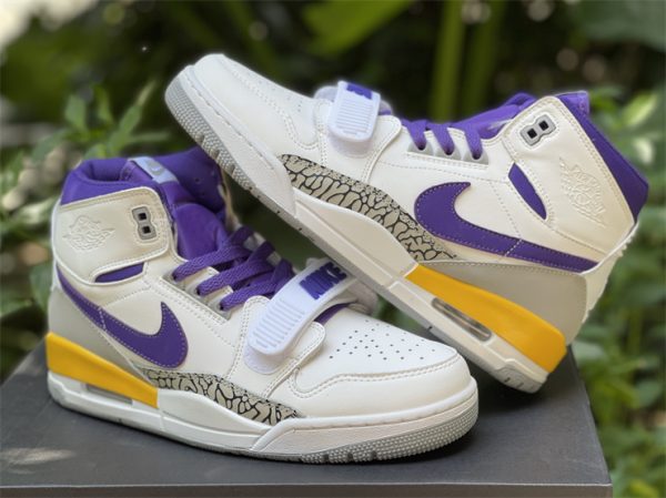 Air Jordan Legacy 312 LA Lakers White Field Purple