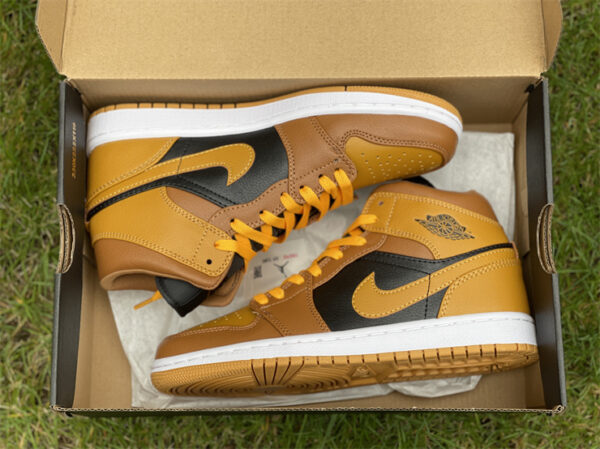 cheap Air Jordan 1 Mid University Golden Yellow