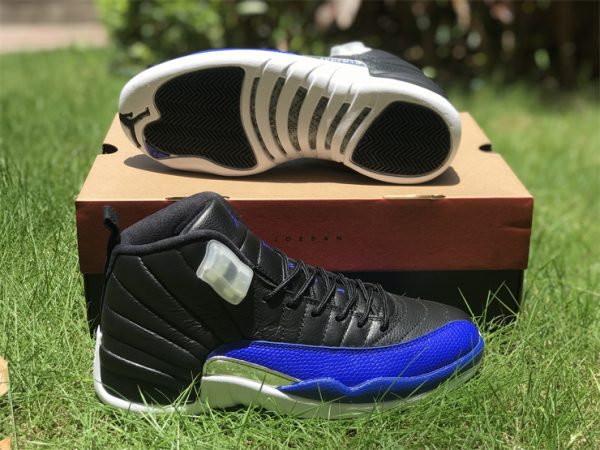 mens Air Jordan 12 Black Hyper Royal 2022