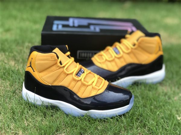 Air Jordan 11 Retro Black Yellow for sale