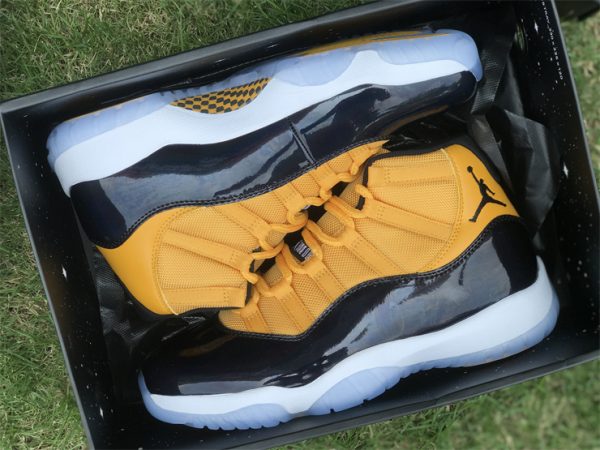 Air Jordan 11 Retro Black Yellow in box