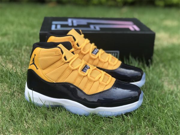 Air Jordan 11 Retro Black Yellow shoes