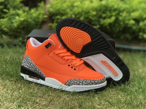 Air Jordan 3 III Bright Orange Cement sneaker