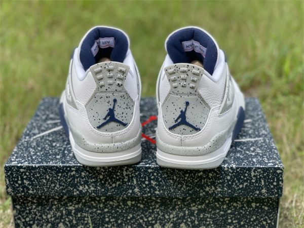 Air Jordan 4 Retro Midnight Navy DH6927-140 cement back heel