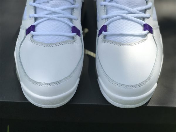Jordan Flight Club 91 Lakers White Court Purple toe