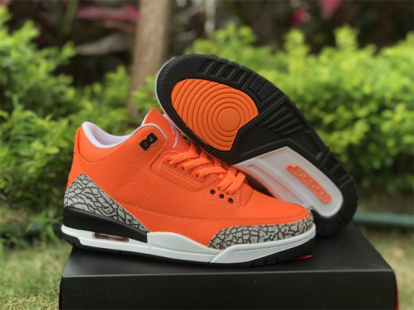 new Air Jordan 3 III Bright Orange Cement