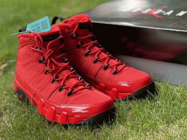2022 Air Jordan 9 Chile Red Black detail look