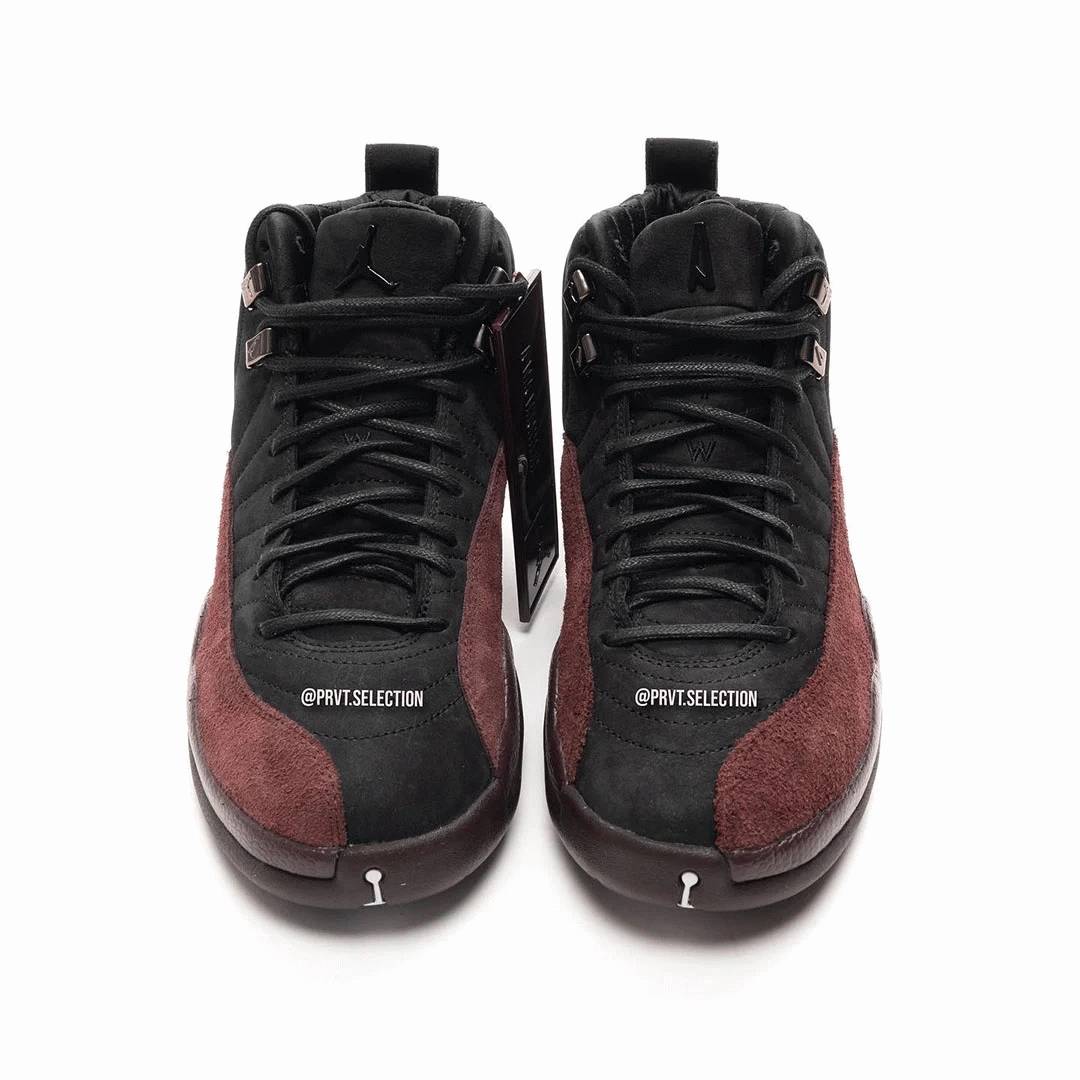 2022 Ma Maniére x Air Jordan 12 Black and Burgundy