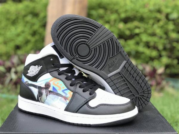 Air Jordan 1 Mid Hologram underfoot