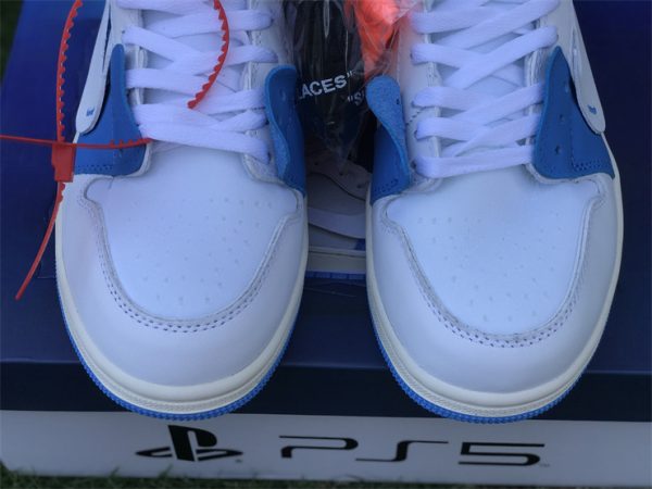 Air Jordan 1 X Off-White NRG PS5 Blue tongue