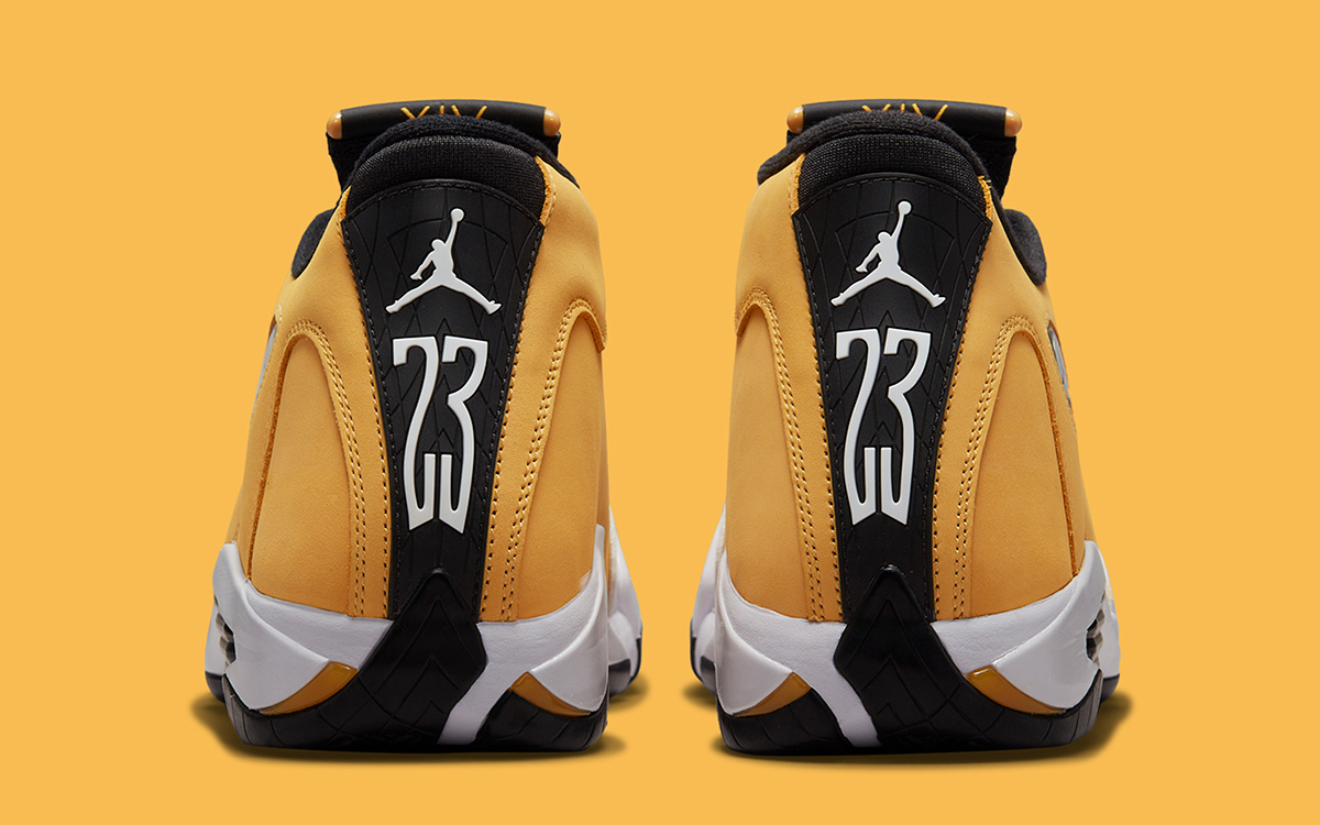 Air Jordan 14 Light Ginger heel