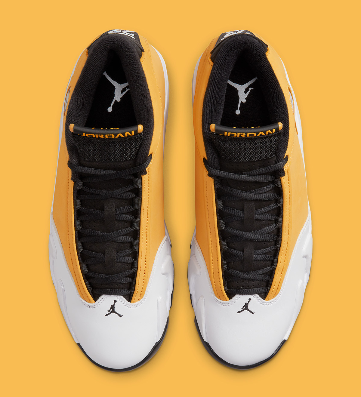 Air Jordan 14 Light Ginger tongue