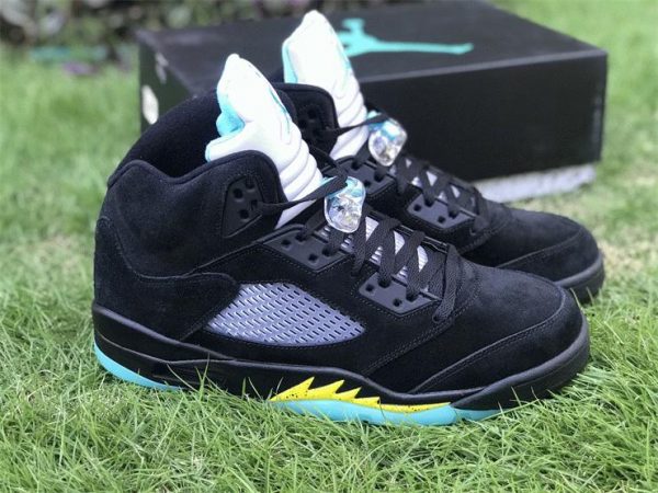 Air Jordan 5 Aqua Black Aquatone-Taxi DD0587-047