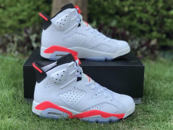 Air Jordan 6 Retro White Infrared 2022 shoes