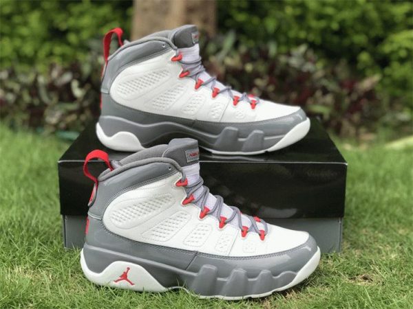 Air Jordan 9 Fire Red Red-Cool Grey for sale