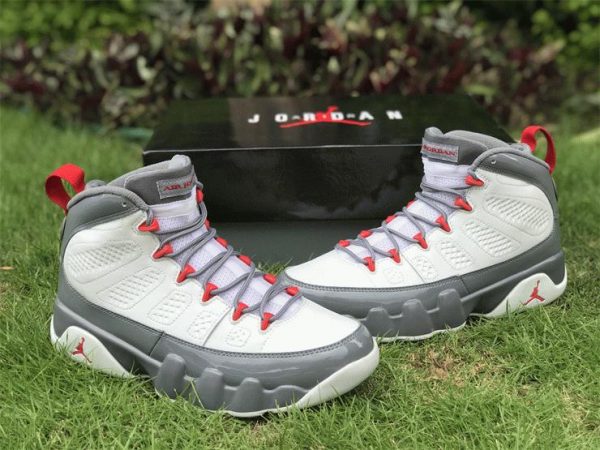 Air Jordan 9 Fire Red Red-Cool Grey retro