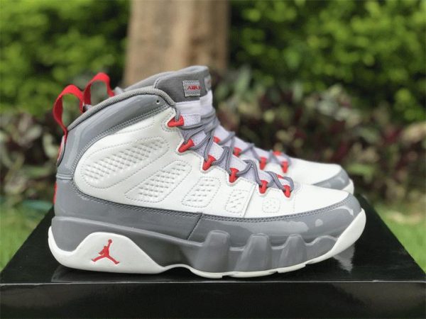 Air Jordan 9 Fire Red Red-Cool Grey sneaker