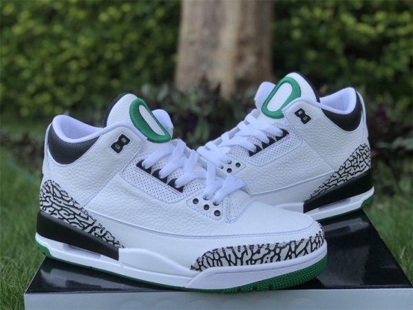 Jordan 3 Retro Oregon Ducks White Green