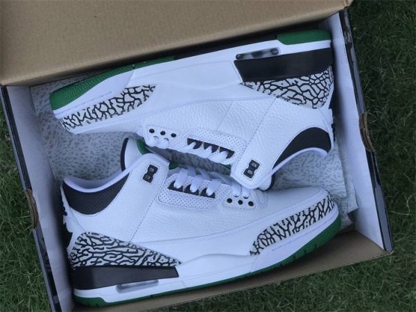 Jordan 3 Retro Oregon Ducks White Green in box look