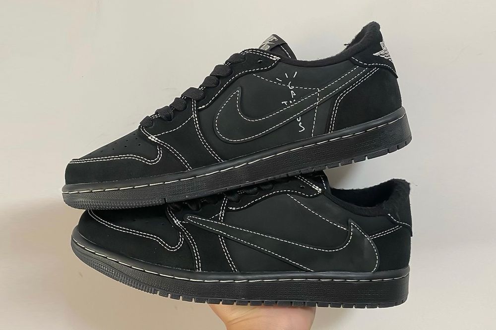 Air Jordan 1 Low x Travis Scott OG SP “Black Phantom” With Swapped Laces