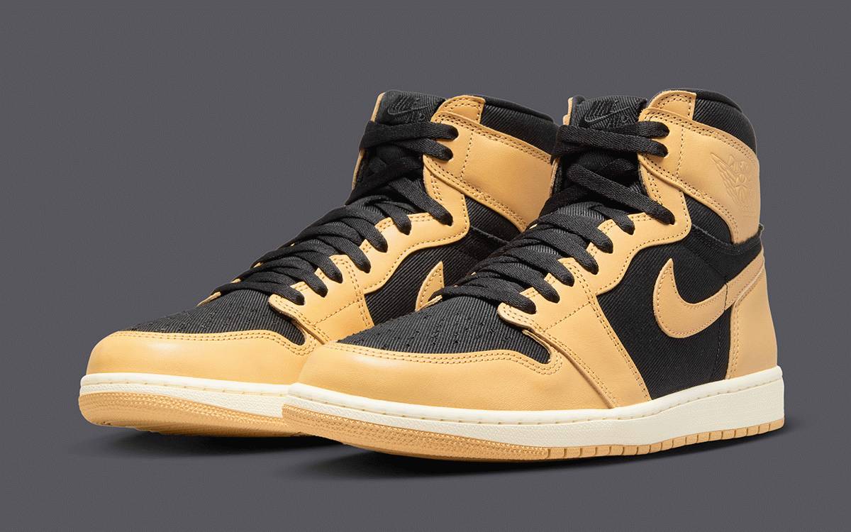 Air Jordan 1 High OG Heirloom Black Gold