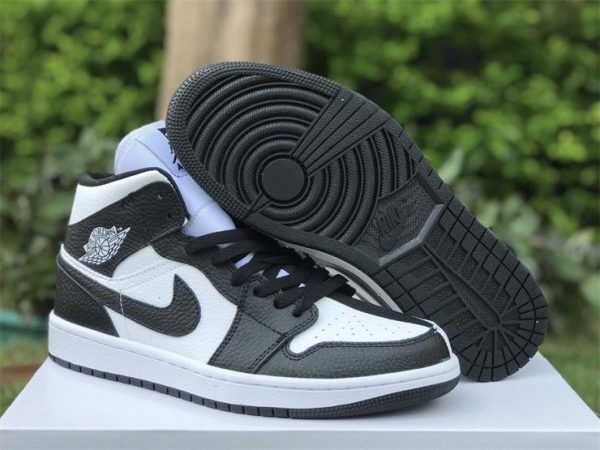 Air Jordan 1 Mid Split Black White 2022 women