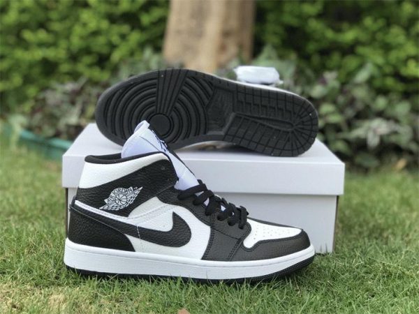 Air Jordan 1 Mid Split Black White for sale