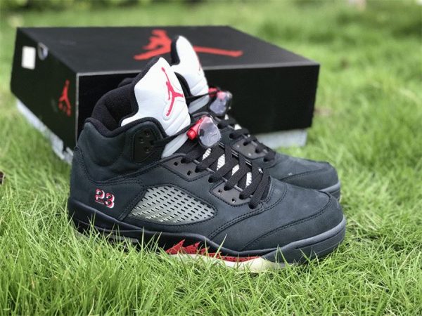 Air Jordan 5 Gore-Tex Off Noir Fire Red-Black-Muslin shoes