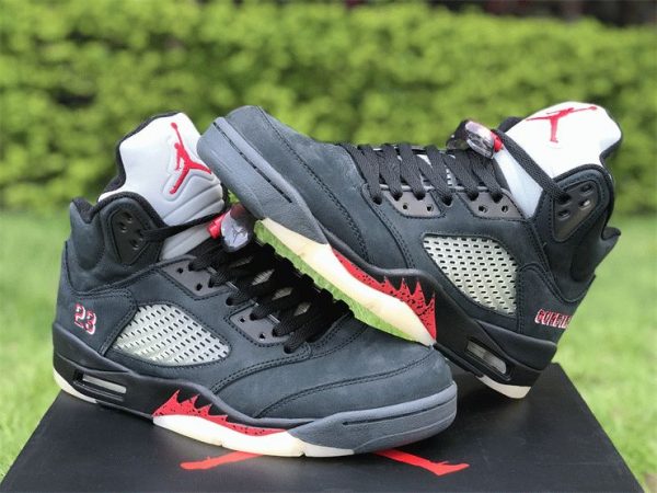 Air Jordan 5 Gore-Tex Off Noir Fire Red-Black-Muslin women