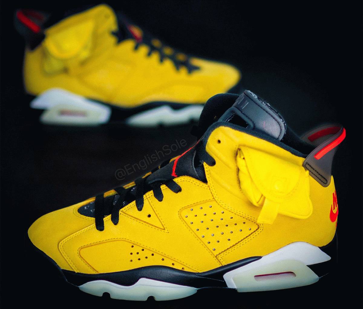 Travis Scott x Air Jordan 6 Yellow sneaker